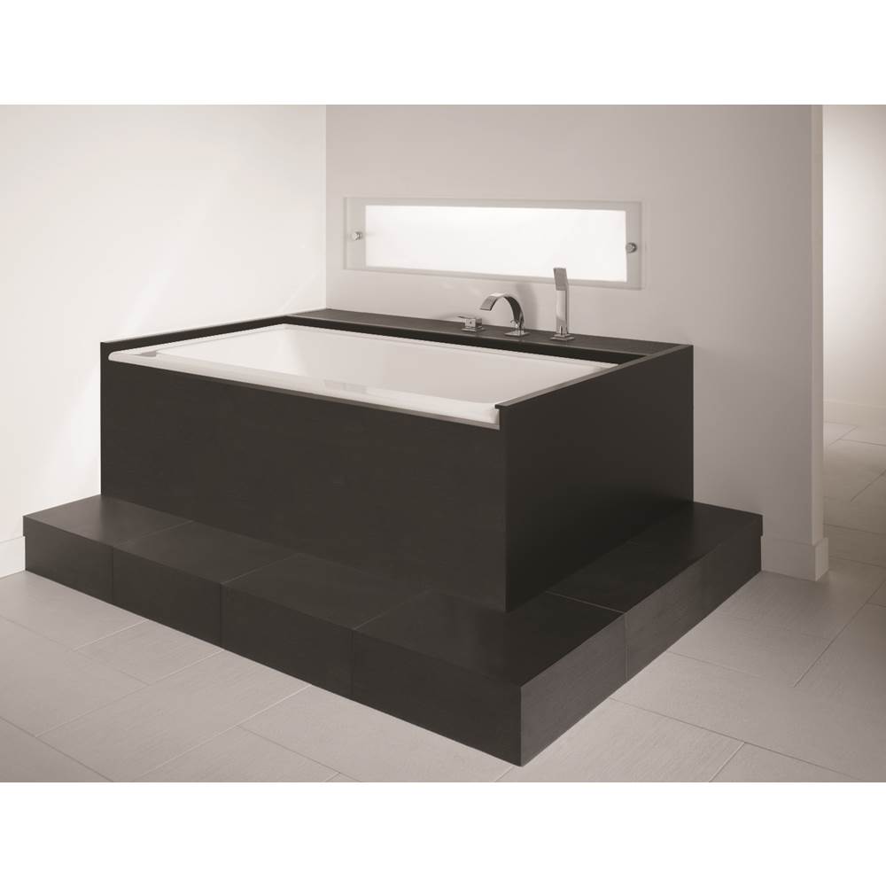 Produits Neptune ZORA bathtub 32x60 with Tiling Flange, Right drain, Whirlpool/Mass-Air/Activ-Air, White