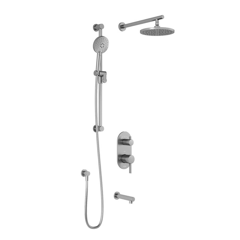 Kalia RoundOne™ TD3 (Valve Not Included) AQUATONIK™ T/P with Diverter Shower System with Wallarm Chrome