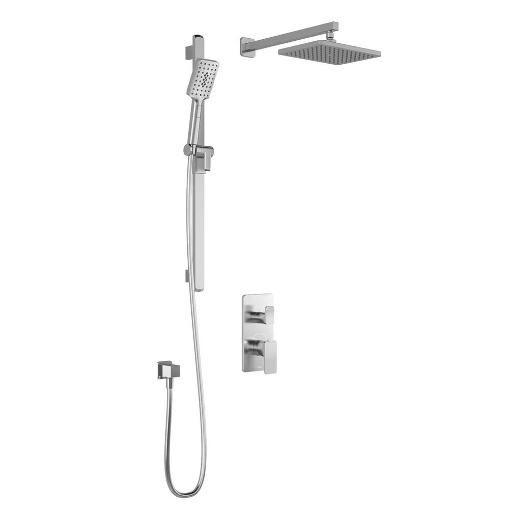 Kalia KAREO™ TD2 (Valve Not Included) AQUATONIK™ T/P with Diverter Shower System with Wallarm Chrome